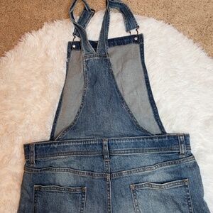 New! Girls Cat & Jack Denim Overall Shorts | Size XL (14-16)